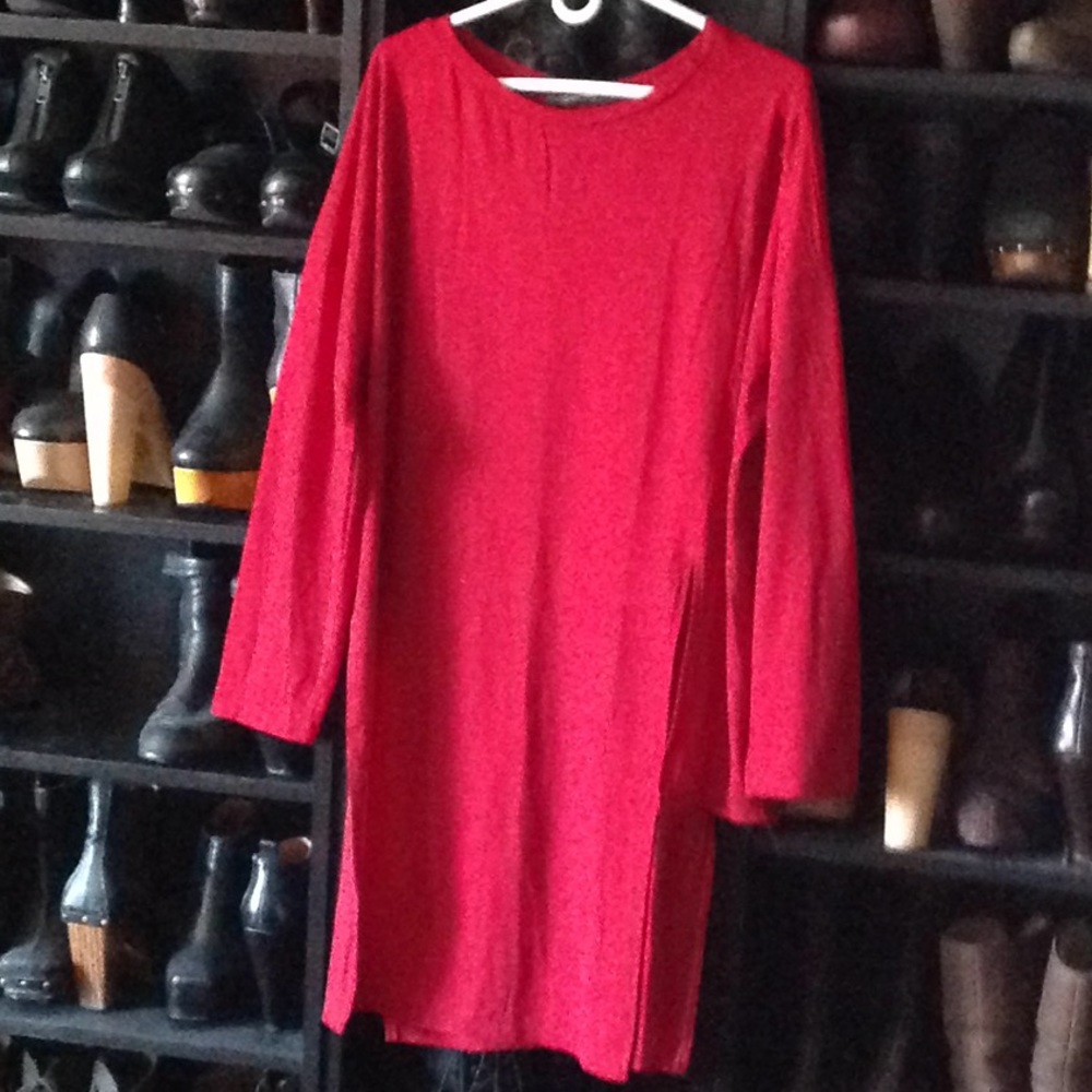 Zanzea long, side-slit tunic